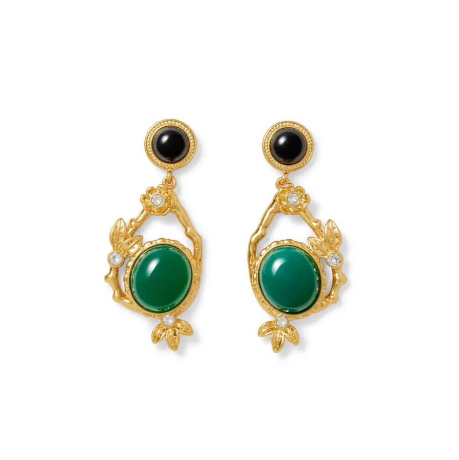 The Met Store Jewelry Sets*Japanese Imari Collar Necklace and Linear Drop Earrings Set