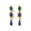 The Met Store Earrings*Japanese Imari Linear Drop Earrings