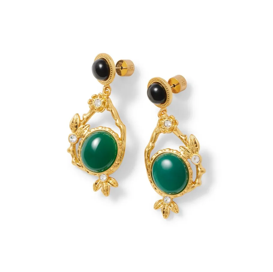 The Met Store Earrings*Japanese Imari Statement Drop Earrings