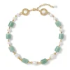The Met Store Necklaces*Karavas Gems Large-Bead Aventurine and Pearl Necklace