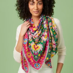 The Met Store Scarves & Wraps*Kashan Carpet Square Scarf