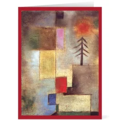 The Met Store Holiday Cards*Klee: Little Painting with Pine Tree Holiday Cards