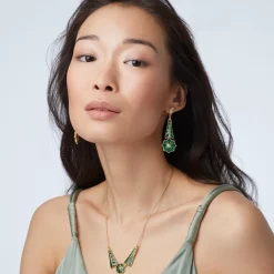 The Met Store Necklaces*Lotus Pagoda Plique-à-Jour Pendant Necklace
