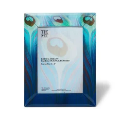 The Met Store Decorative Accents*Louis C. Tiffany Peacock Feather Rectangular Glass Frame