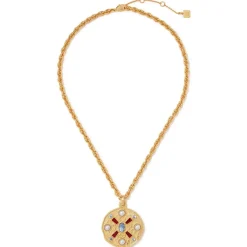 The Met Store Necklaces*Medieval Stone Medallion Pendant Necklace