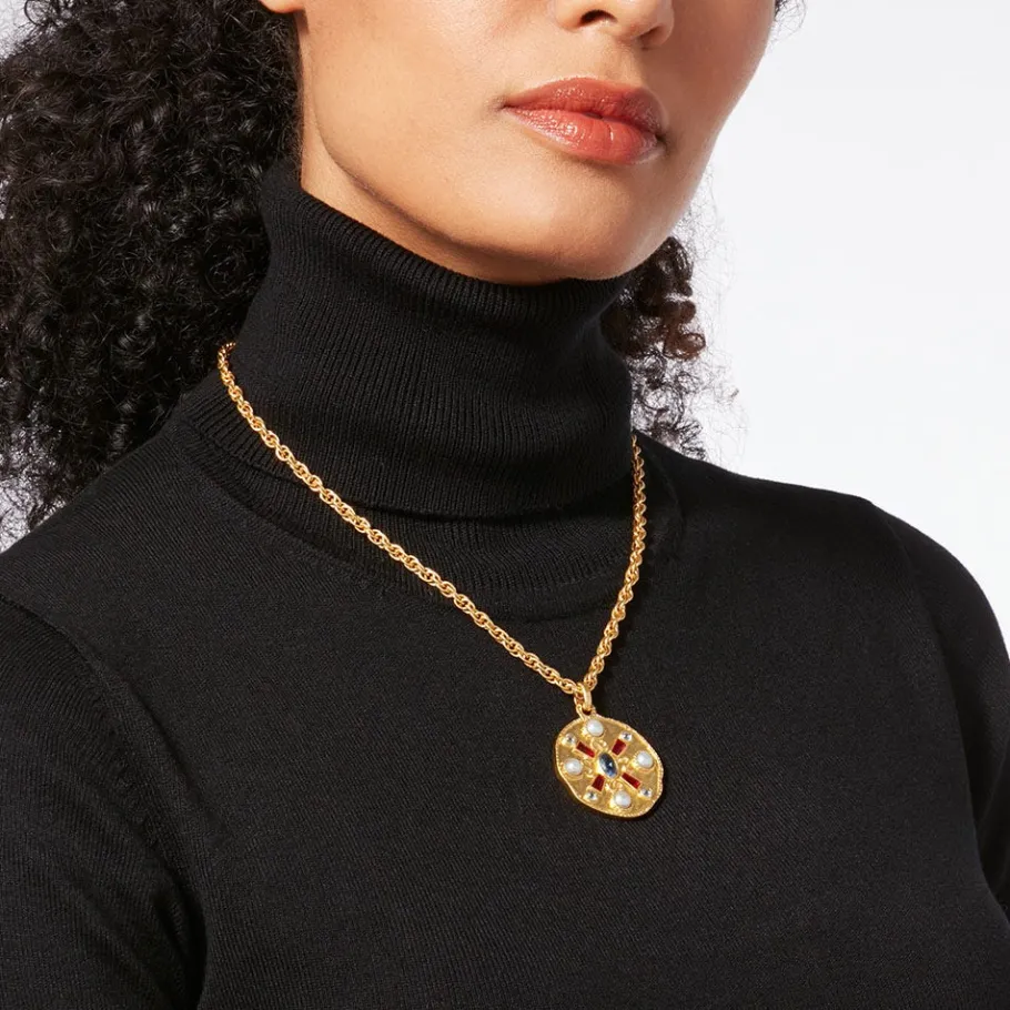 The Met Store Necklaces*Medieval Stone Medallion Pendant Necklace