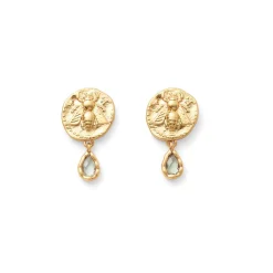 The Met Store Earrings*Mediterranean Coin Stud Earrings