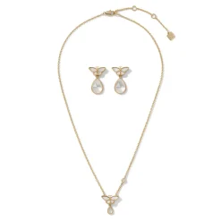 The Met Store Jewelry Sets*Meiji Butterfly Pendant Necklace and Drop Earrings Set