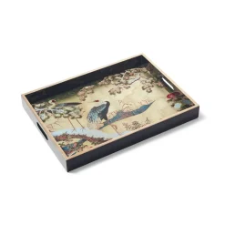 The Met Store Tableware|Decorative Accents*Momoyama Cranes and Flowers Lacquer Tray