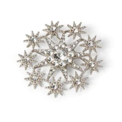 The Met Store Pins & Brooches*Ottoman Star Antiqued Silver Brooch