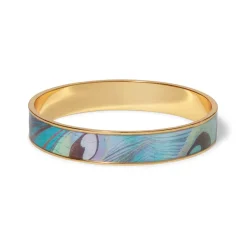 The Met Store Bracelets*Peacock Feather Enamel Bangle