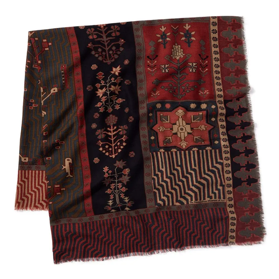 The Met Store Scarves & Wraps*Persian Garden Oversize Square Wool Scarf