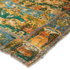 The Met Store Scarves & Wraps*Persian Pictorial Textile Oversize Oblong Scarf