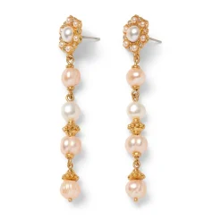The Met Store Jewelry Sets*Philippine Pearl Double-Strand Necklace and Linear Drop Earrings Set