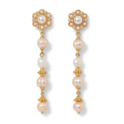 The Met Store Earrings*Philippine Pearl Linear Drop Earrings