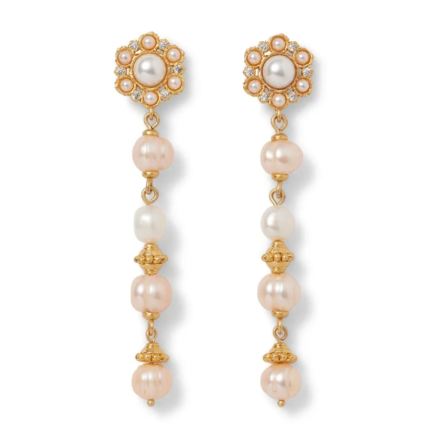 The Met Store Earrings*Philippine Pearl Linear Drop Earrings