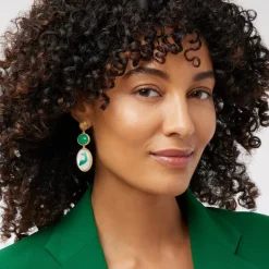 The Met Store Earrings*Qing Bottle Fish Cameo Drop Earrings