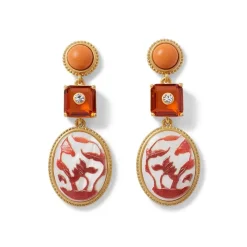 The Met Store Earrings*Qing Bottle Lotus Pond Drop Earrings