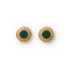 The Met Store Earrings*Roman Malachite Stud Earrings