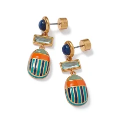 The Met Store Earrings*Royal Scarab Drop Earrings