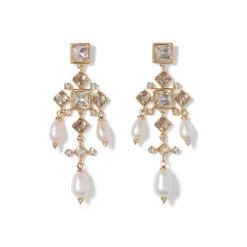 The Met Store Earrings*Royal Tudor Chandelier Earrings