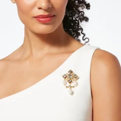 The Met Store Pins & Brooches*Royal Tudor Pearl Chandelier Brooch