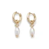 The Met Store Earrings*Royal Tudor Small Hoop Earrings with Pearls