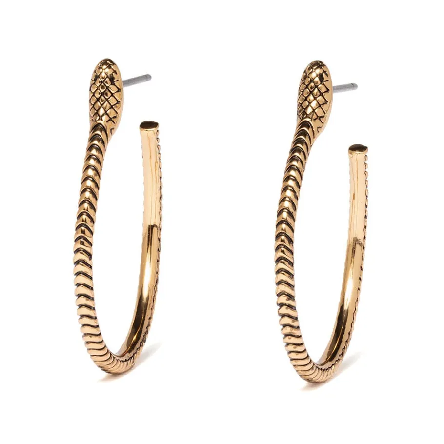 The Met Store Earrings*Serpentine Hoop Earrings