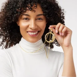 The Met Store Jewelry Sets*Spanish Day and Night Magnifier Pendant Necklace and Moon Drop Earrings Set