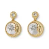 The Met Store Earrings*Spanish Day and Night Moon Drop Earrings