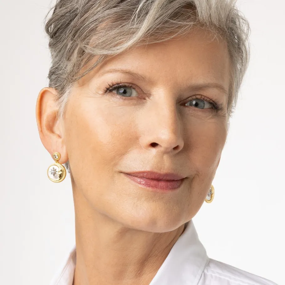 The Met Store Earrings*Spanish Day and Night Sun Drop Earrings