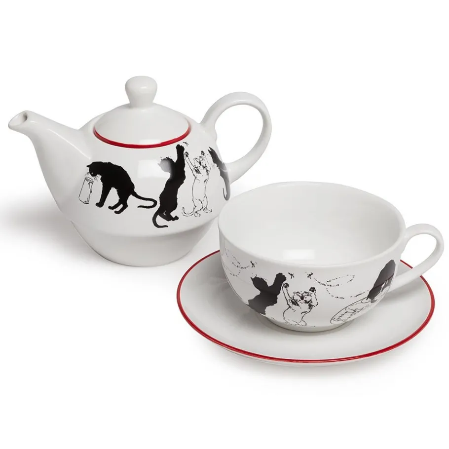 The Met Store Tableware*Steinlen Cats Tea-for-One Set