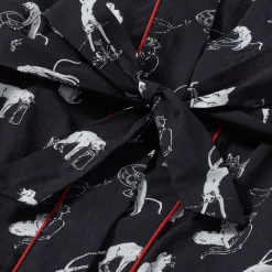 The Met Store Clothing*Steinlen Cats Unisex Cotton Robe