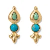 The Met Store Earrings*Tibetan Turquoise Drop Earrings