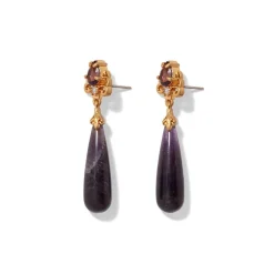 The Met Store Earrings*Turkish Amethyst Drop Earrings