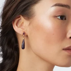 The Met Store Earrings*Turkish Amethyst Drop Earrings