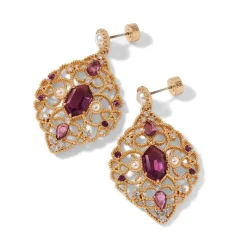 The Met Store Earrings*Turkish Amethyst Statement Earrings