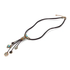 The Met Store Necklaces*Turkmen Leather Statement Necklace