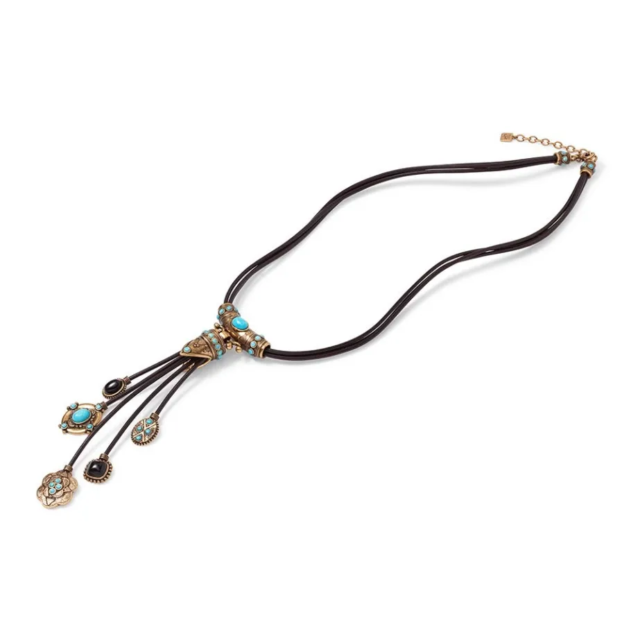 The Met Store Necklaces*Turkmen Leather Statement Necklace