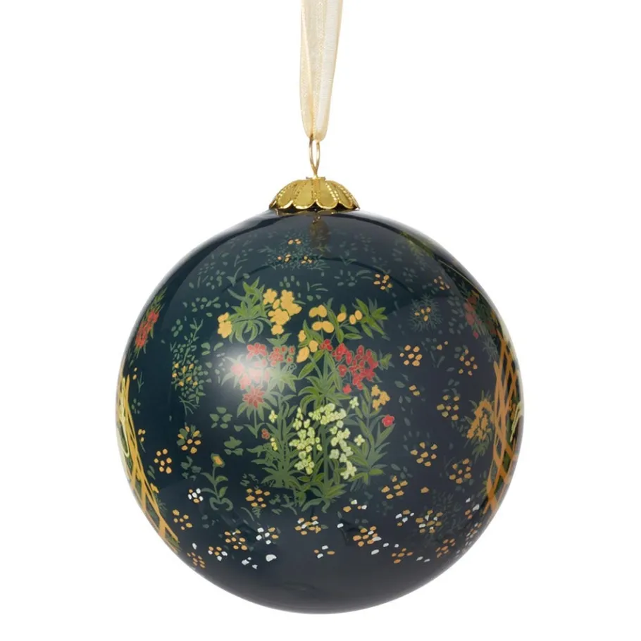 The Met Store Ornaments*Unicorn in a Garden Hand-Painted Glass Ornament