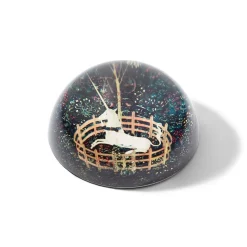 The Met Store Office*Unicorn in a Garden Paperweight