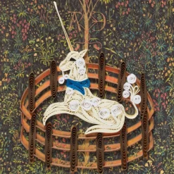 The Met Store Notecards & Correspondence*Unicorn Quilled Card