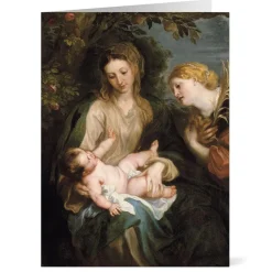 The Met Store Holiday Cards*Van Dyck: Virgin and Child with Saint Catherine of Alexandria Holiday Cards