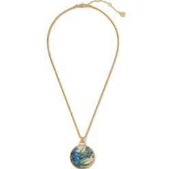 The Met Store Necklaces*Van Gogh Irises Enamel Pendant Necklace