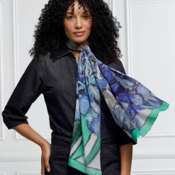The Met Store Scarves & Wraps*Van Gogh Irises Oblong Silk Scarf