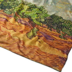 The Met Store Scarves & Wraps*Van Gogh Stylized Nature Double-Sided Square Silk Scarf