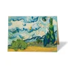The Met Store Notecards & Correspondence*Van Gogh Wheat Field with Cypresses Quilled Card