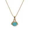 The Met Store Necklaces*Wedjat Eye Scarab Spinning Pendant Necklace