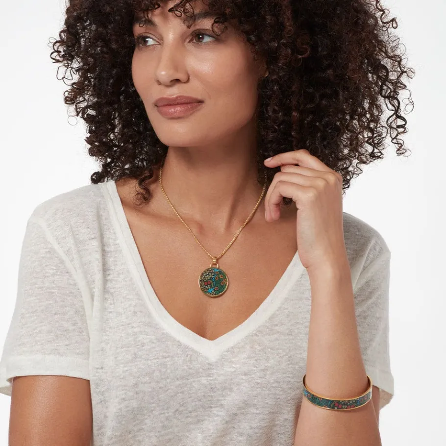 The Met Store Bracelets*William Morris Blackthorn Enamel Bangle