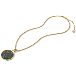 The Met Store Necklaces*William Morris Blackthorn Enamel Pendant Necklace